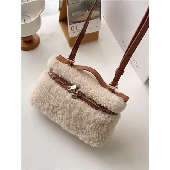 Lamb Wool Crossbody Bag - Picture 2 of 5